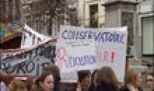 Manifestation des étudiants du Conservatoire 
